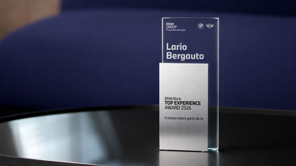 Vediamo il premio assegnato come BMW Financial Services TOP Experience 2026
